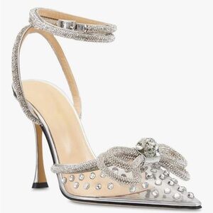Elegant Silver Women's Heels